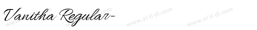 Vanitha Regular字体转换 Vanitha Regular字体转换